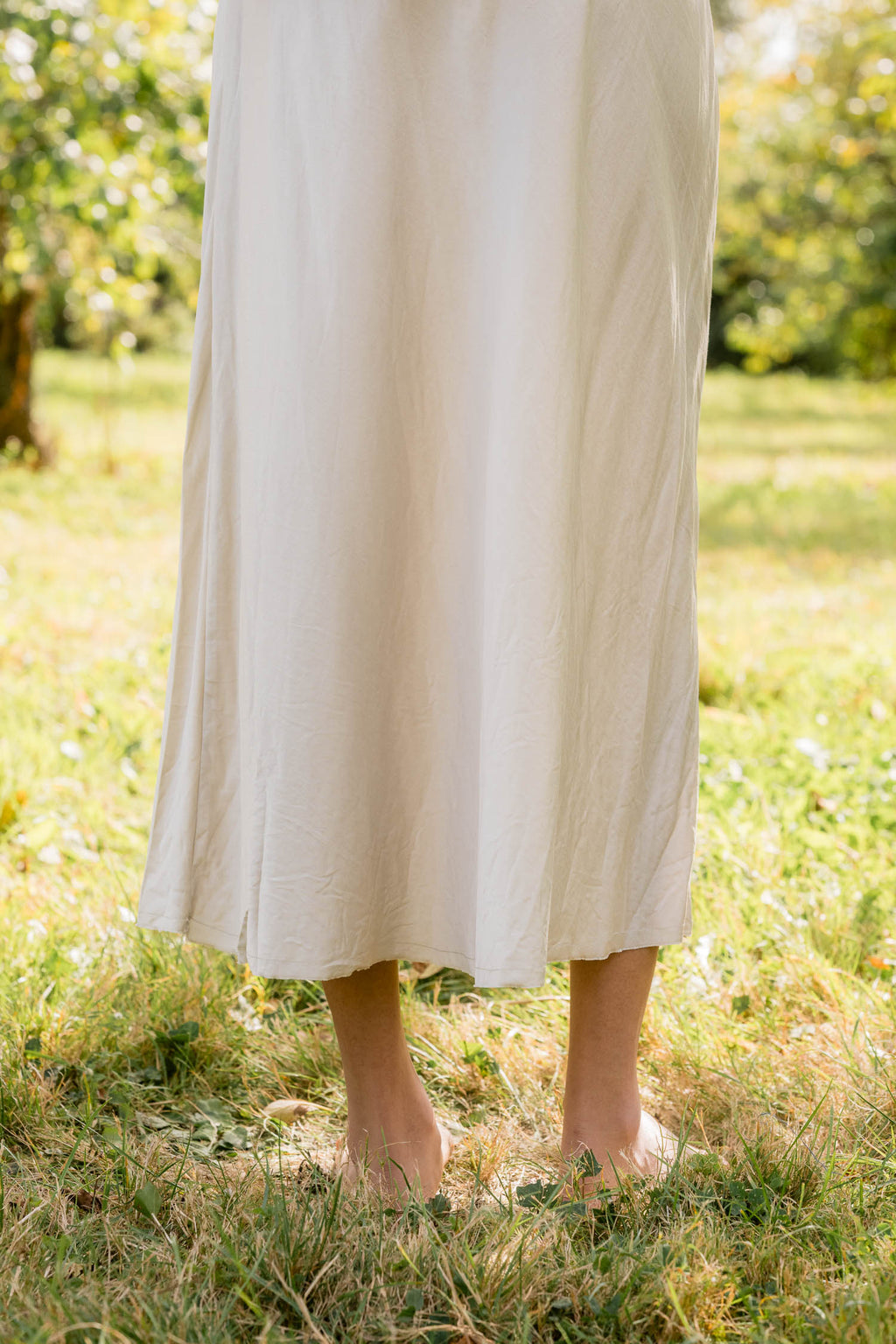 sale bias cut skirt short silk cotton satin image 6
