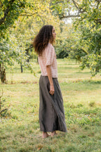 sale idle skirt long silk cotton satin image 5