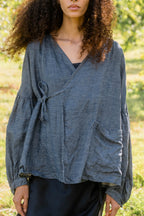 sale cloudy day jacket linen denim image 4