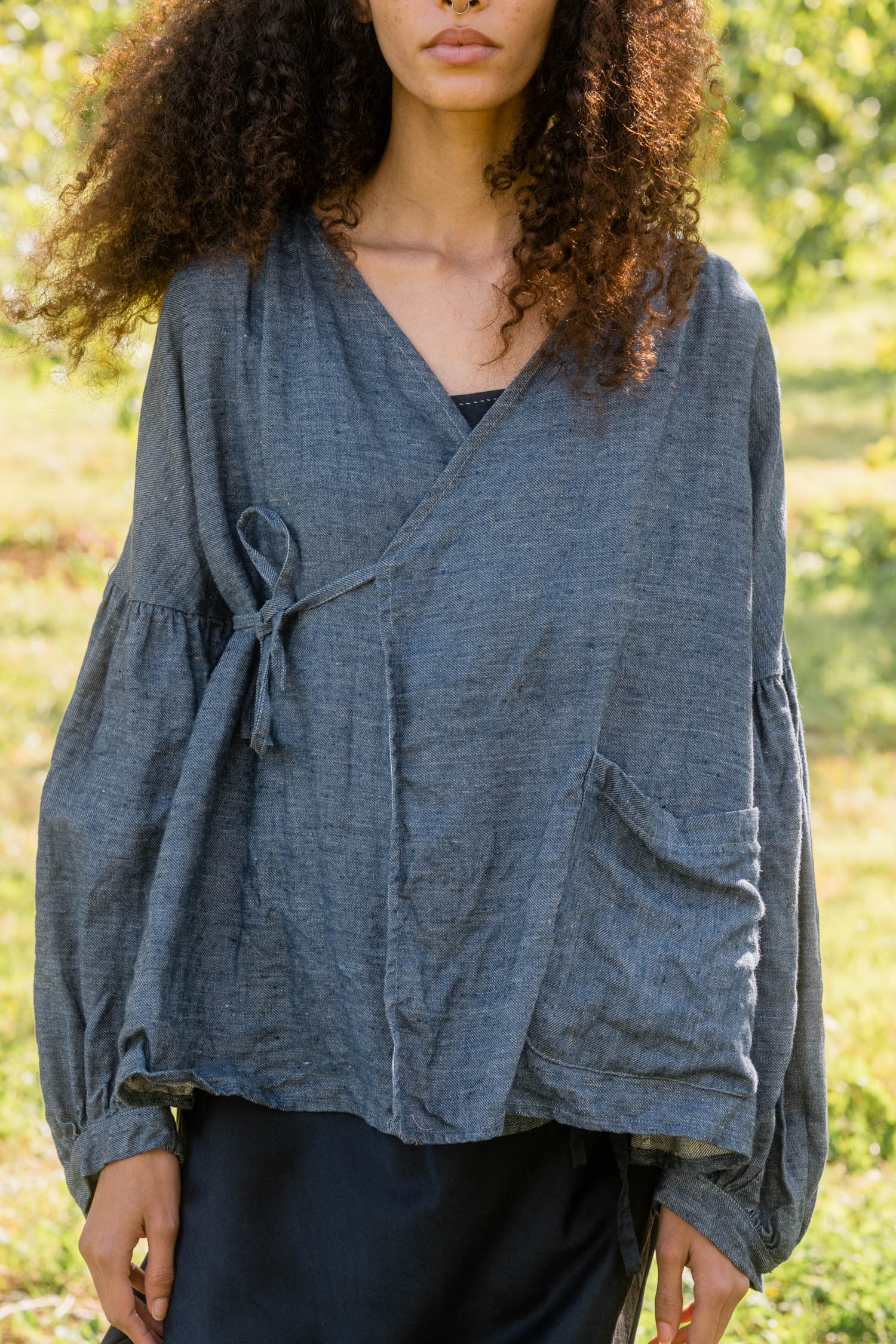 sale cloudy day jacket linen denim image 4