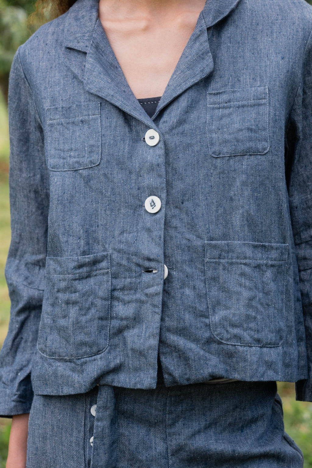 sale stanley jacket linen denim image 6
