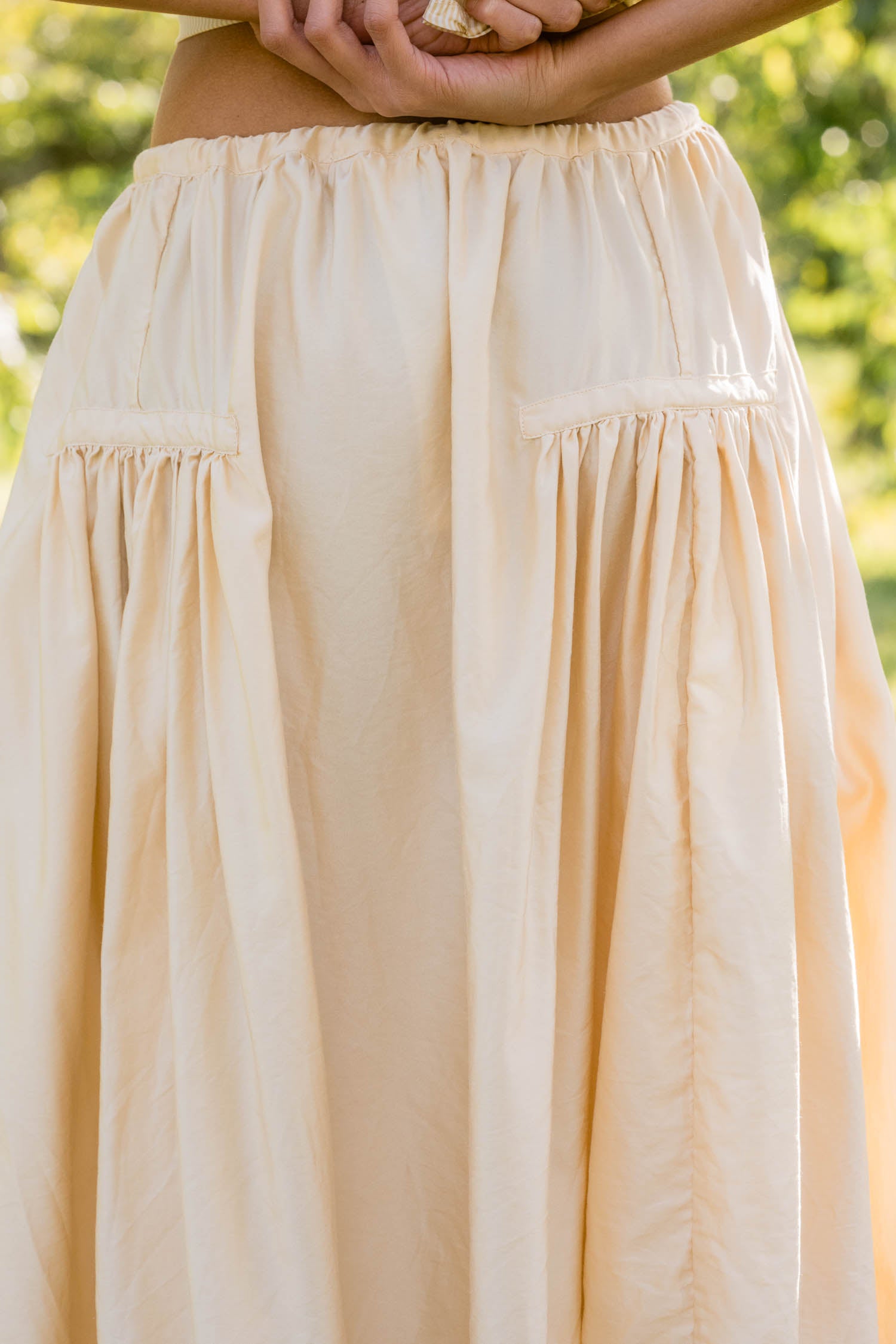 new frida skirt silk cotton satin image 2