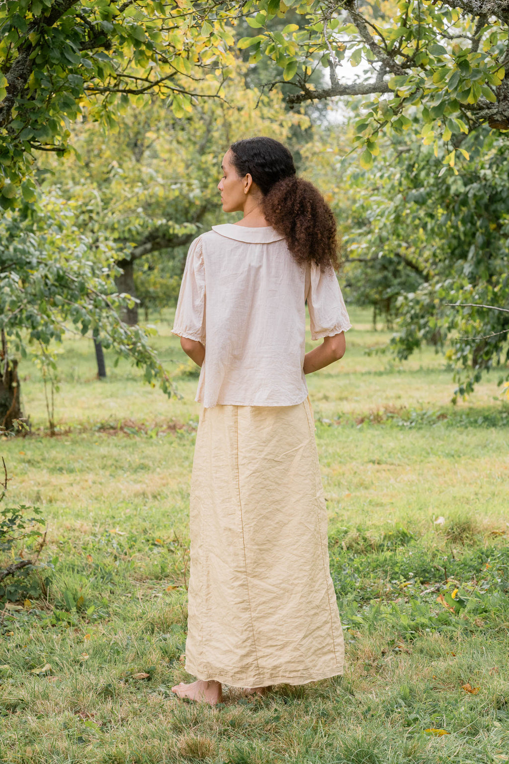 sale frill yoke blouse cotton voile image 5