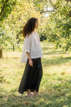 sale bias cut long skirt silk cotton satin image 4