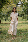 sale asymmetric moonbeam dress silk cotton satin image 0