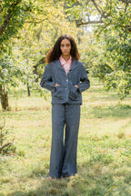 big stan jacket linen denim image 4