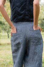 sale hem pants linen denim image 6