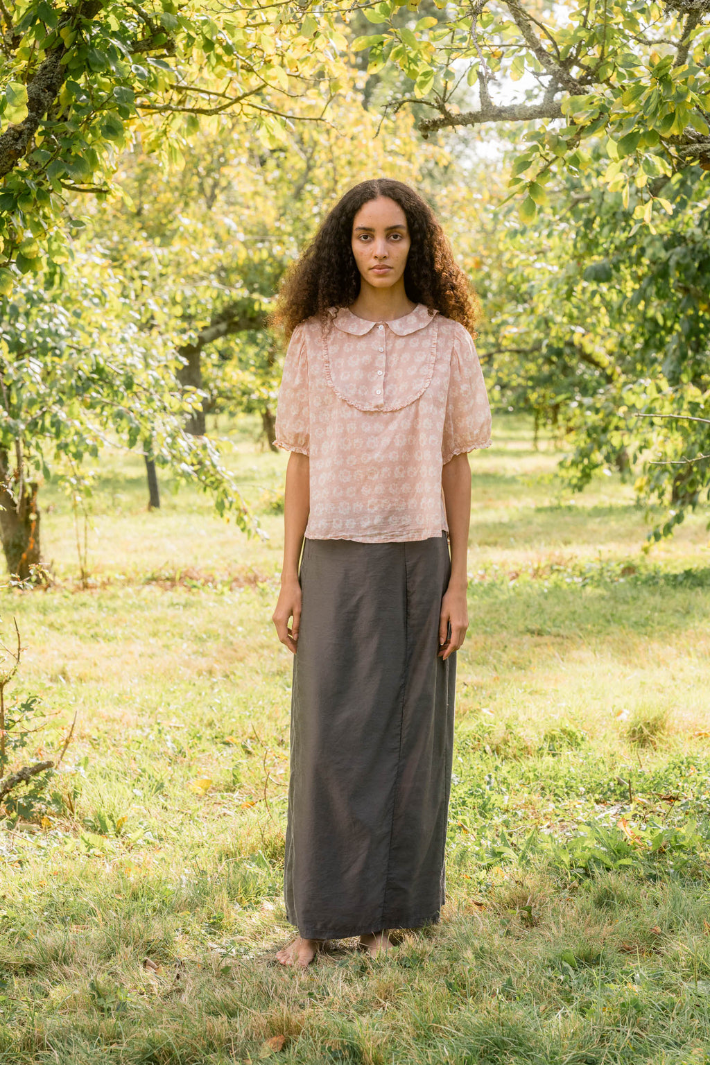 sale idle skirt long silk cotton satin image 0