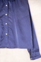 puckered collar blouse silk cotton satin image 6