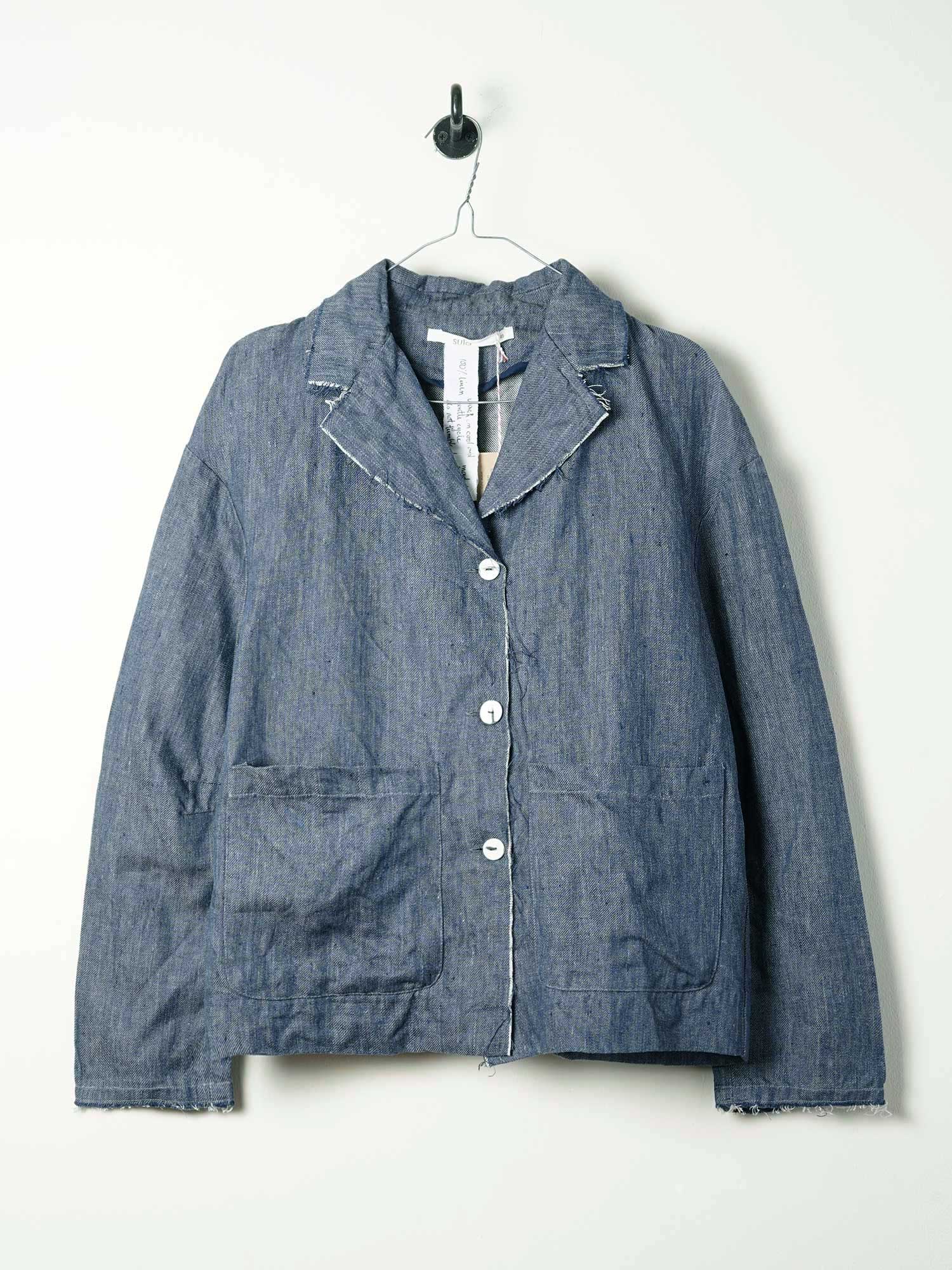 big stan jacket linen denim image 9