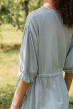 sale comfy pocket dress silk cotton satin image 5