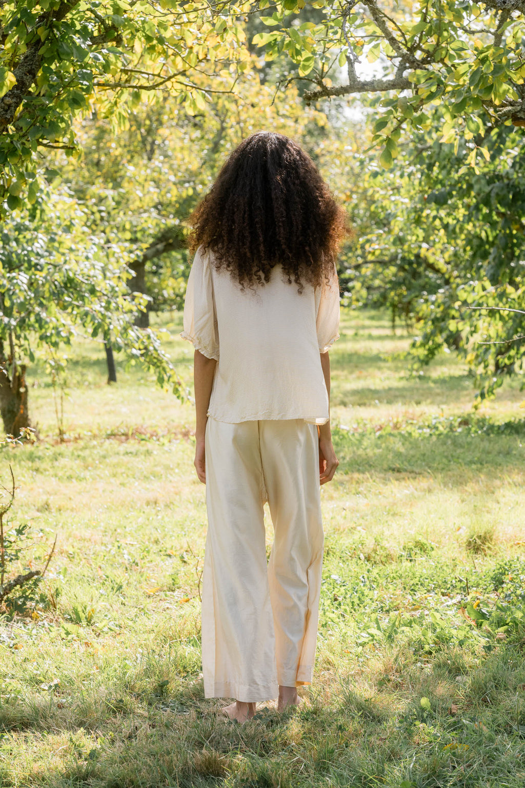 sale wide leg japan pants linen twill image 1