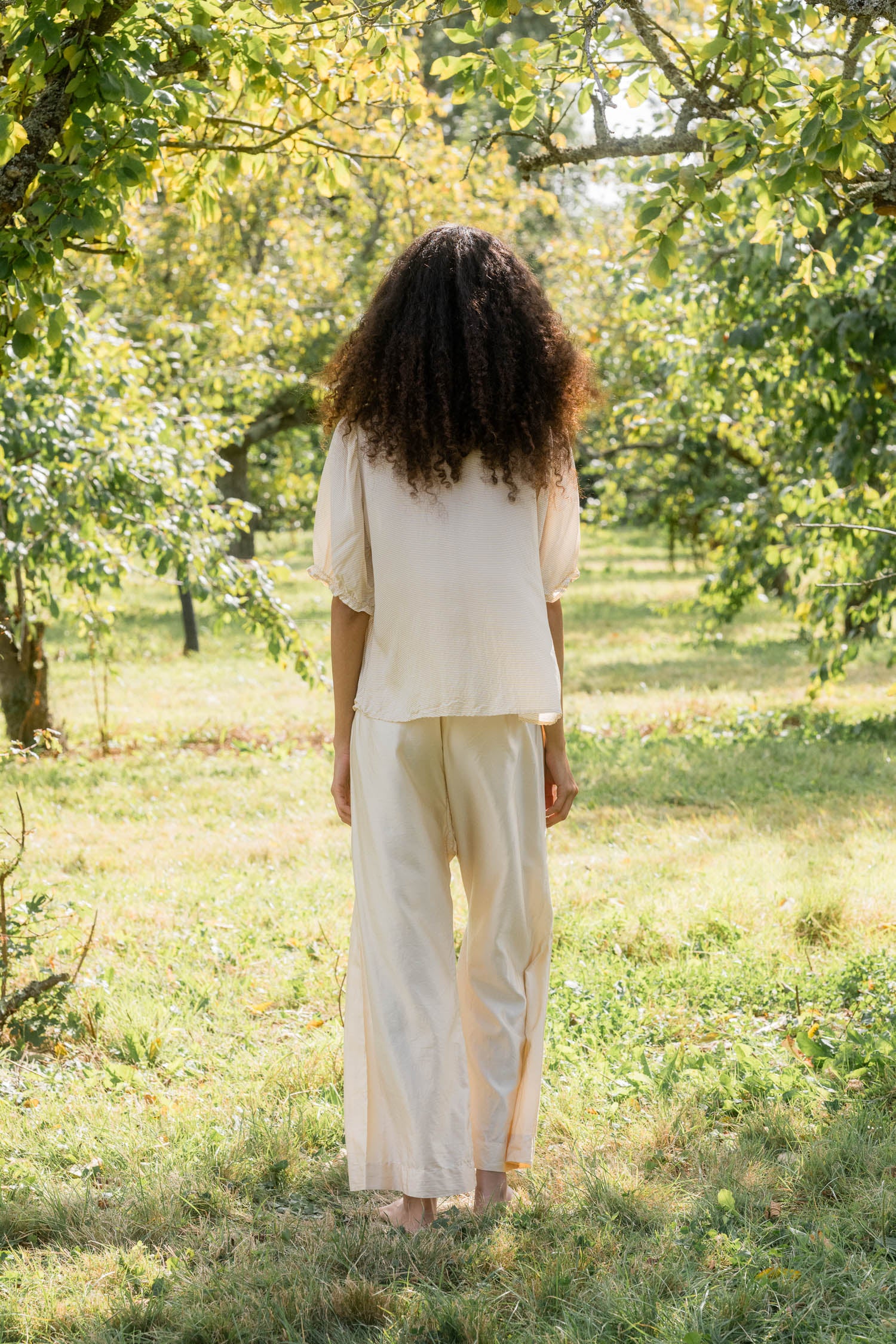 sale wide leg japan pants linen twill image 1