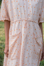 1043 comfy pocket small flower printed cotton dress image 5