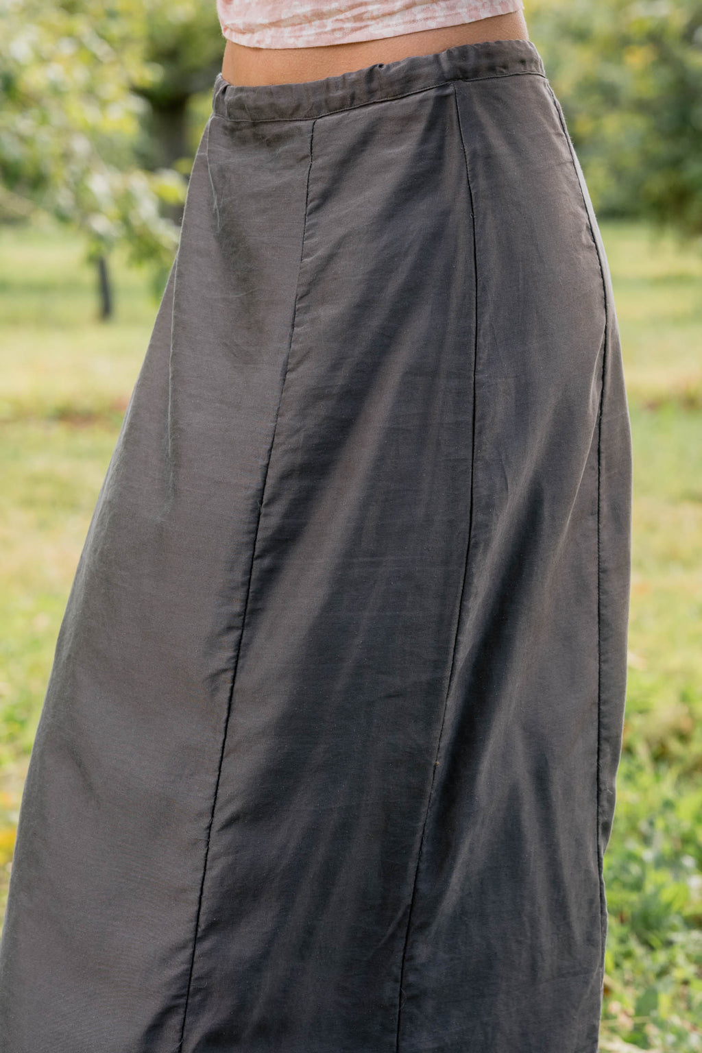 sale idle skirt long silk cotton satin image 6
