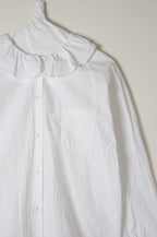 puckered collar shirt cotton poplin image 3