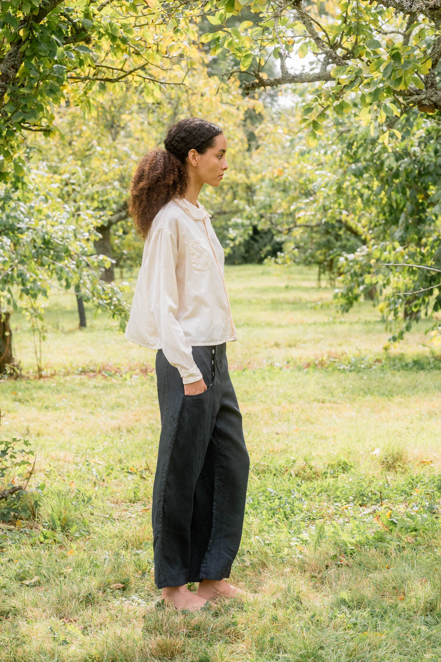 sale hem pants linen twill image 4