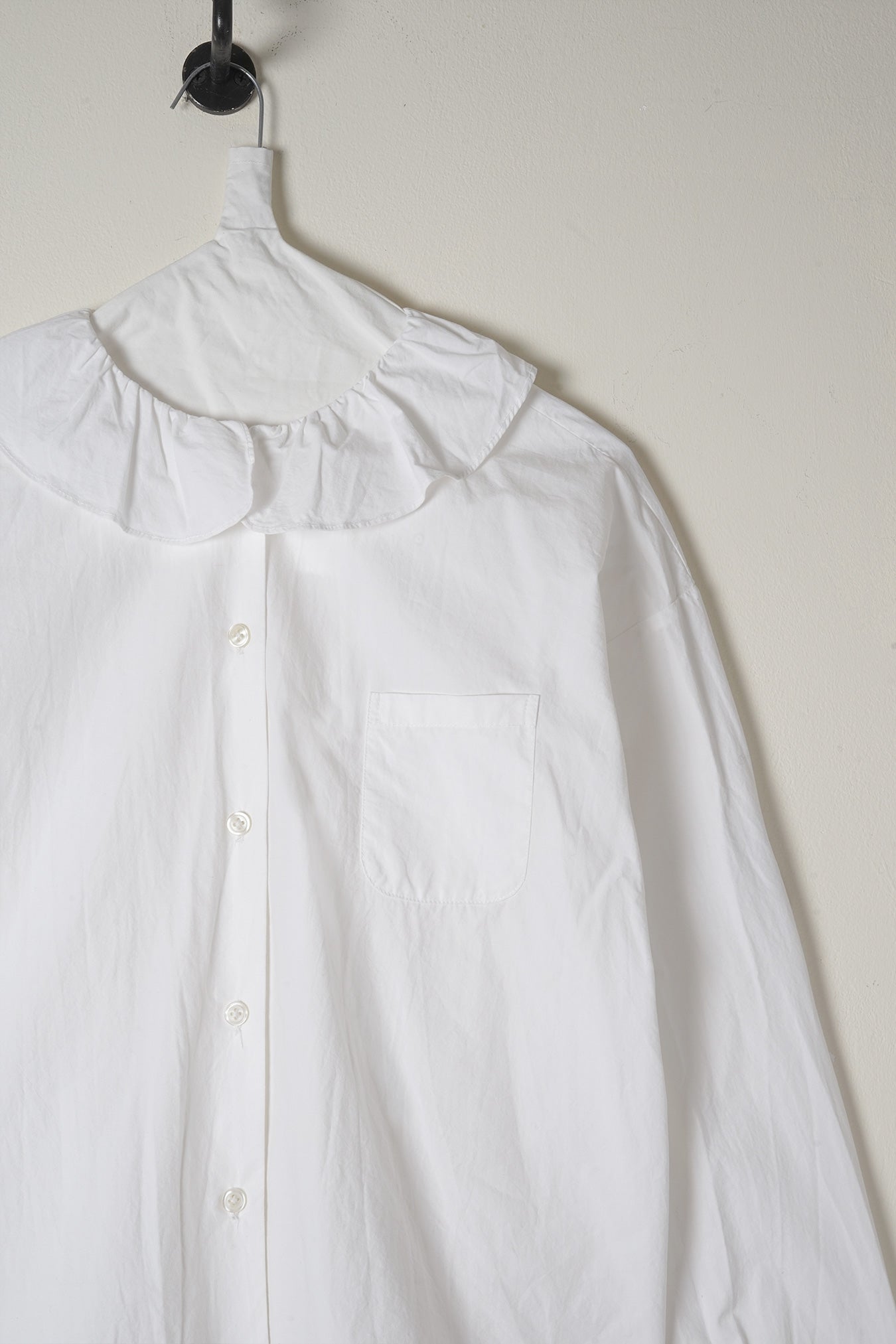 puckered collar shirt cotton poplin image 6
