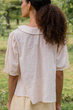 sale frill yoke blouse cotton voile image 3
