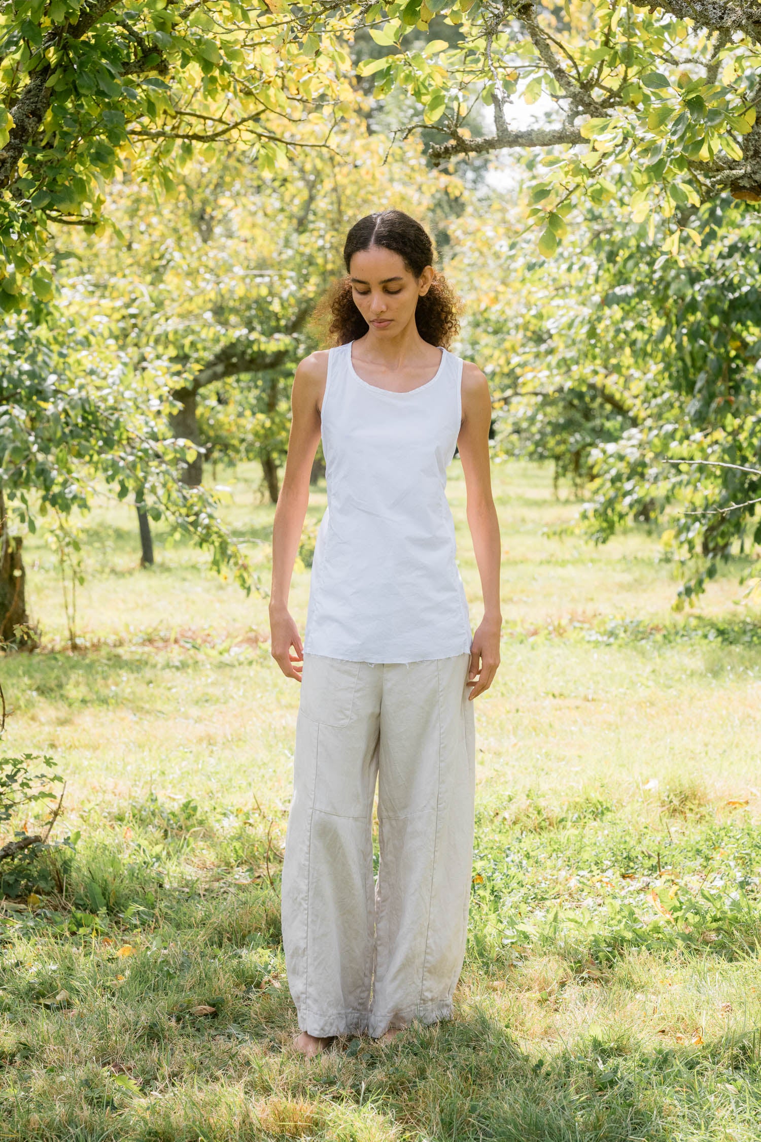 sale apron blouse cotton poplin image 1