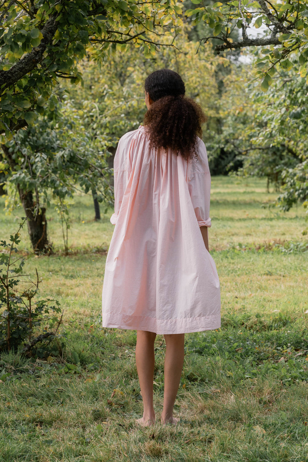 1028b gathered dress stripy turchi image 3