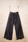wide leg frill hem pants image 0