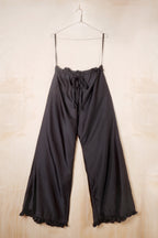 wide leg frill hem pants image 0