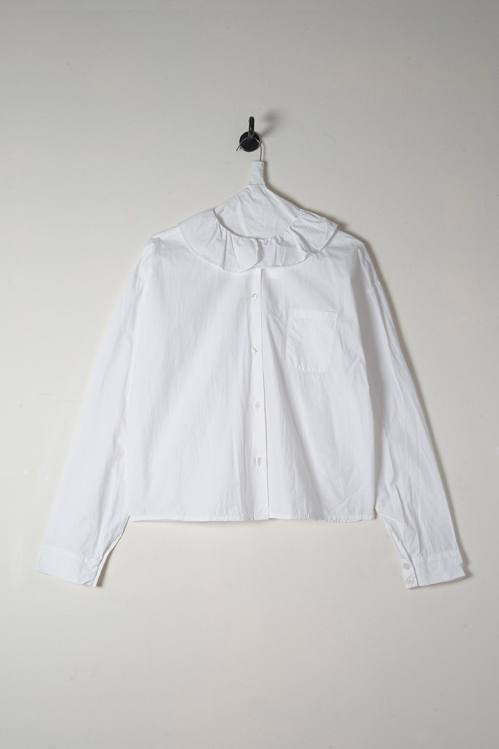 puckered collar shirt cotton poplin image 5