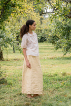sale frill yoke blouse cotton voile image 1