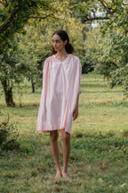 1028b gathered dress stripy turchi image 1