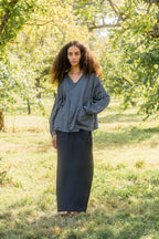 sale cloudy day jacket linen denim image 0