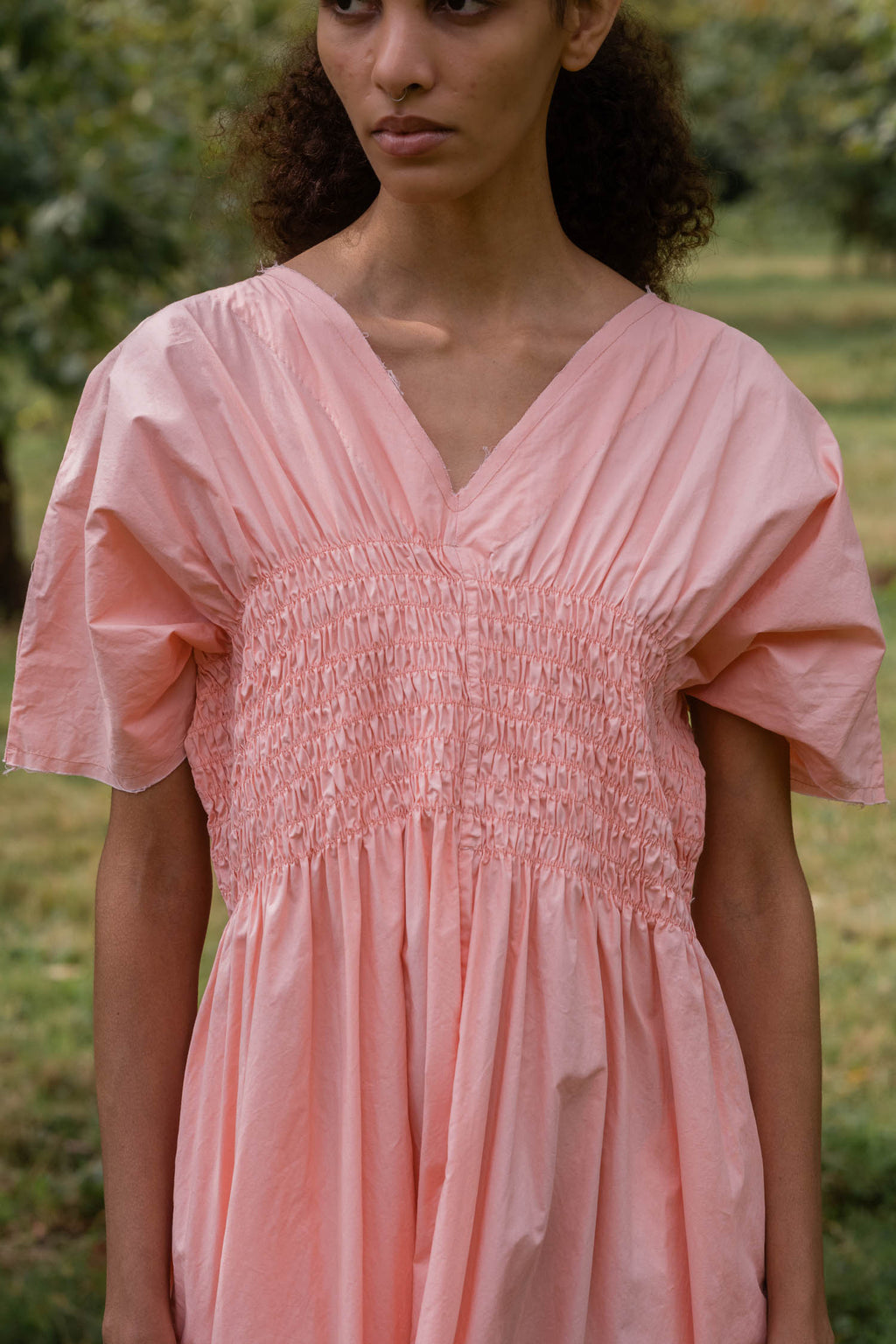 sale asymmetric moonbeam dress cotton poplin image 3