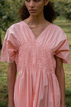 sale asymmetric moonbeam dress cotton poplin image 3