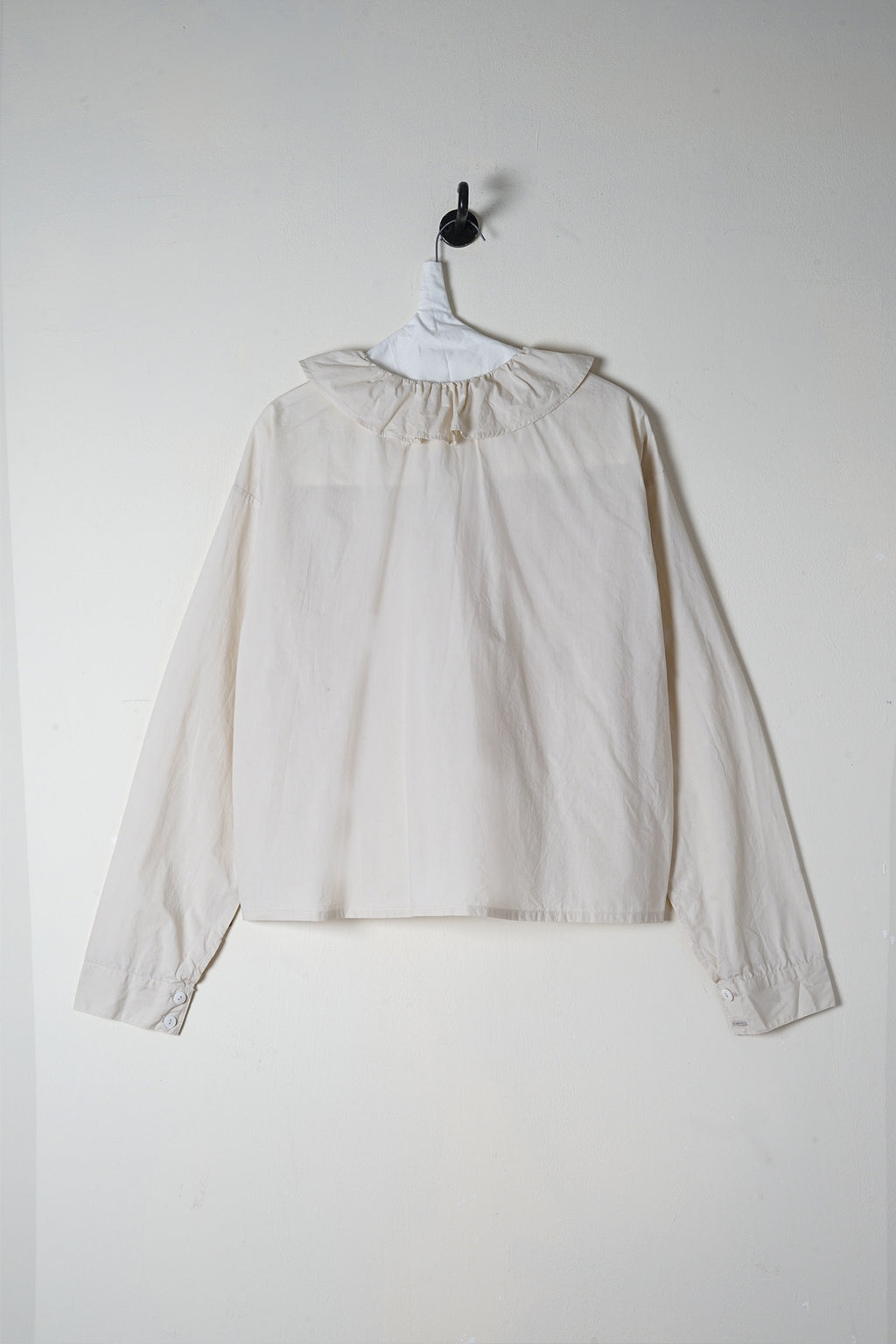 puckered collar shirt cotton poplin image 4