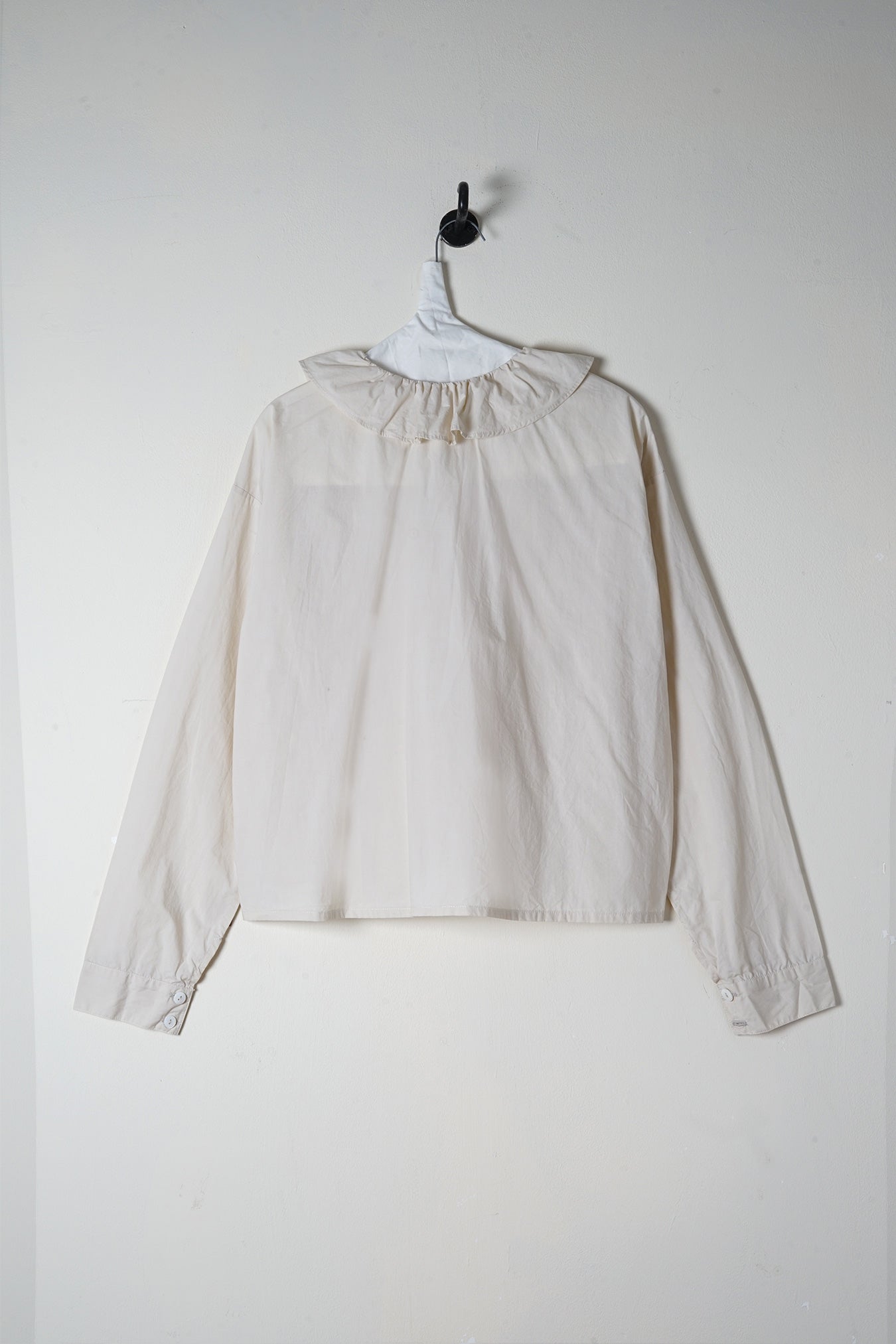 puckered collar shirt cotton poplin image 4