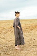 sale double pleat dress cotton cambric image 1