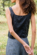 corset top silk cotton satin image 6