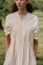 sale asymmetric moonbeam dress silk cotton satin image 7