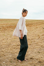 sale double pleat top cotton image 1