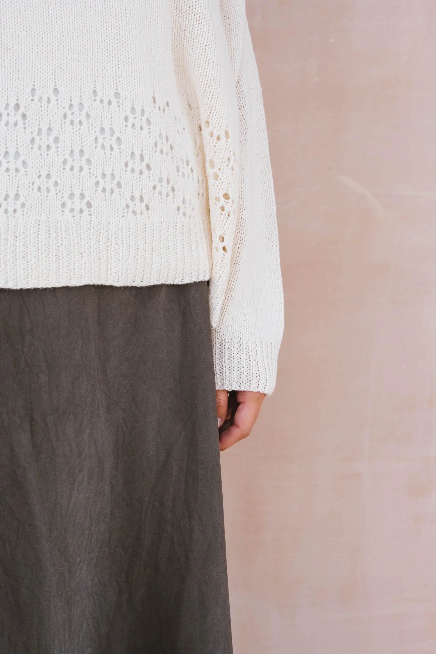 big lacey sweater cotton cashmere