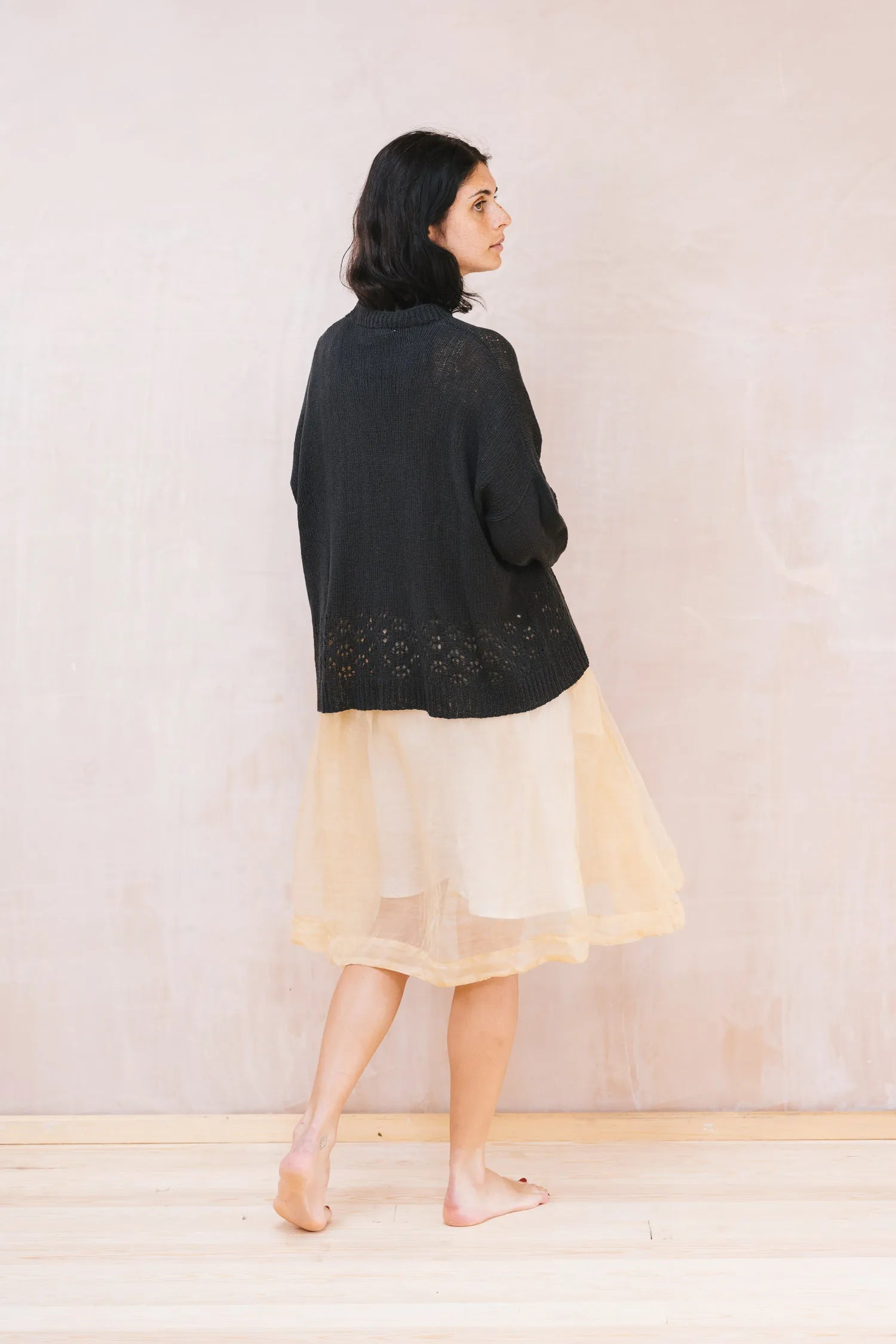 big lacey sweater cotton cashmere