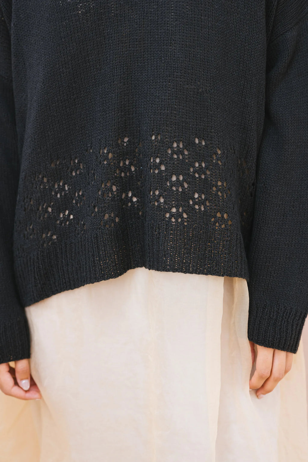 big lacey sweater cotton cashmere