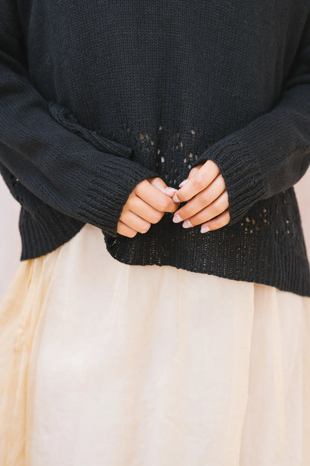 big lacey sweater cotton cashmere