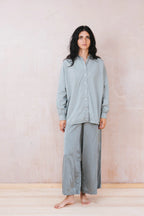 button thru shirt cotton poplin