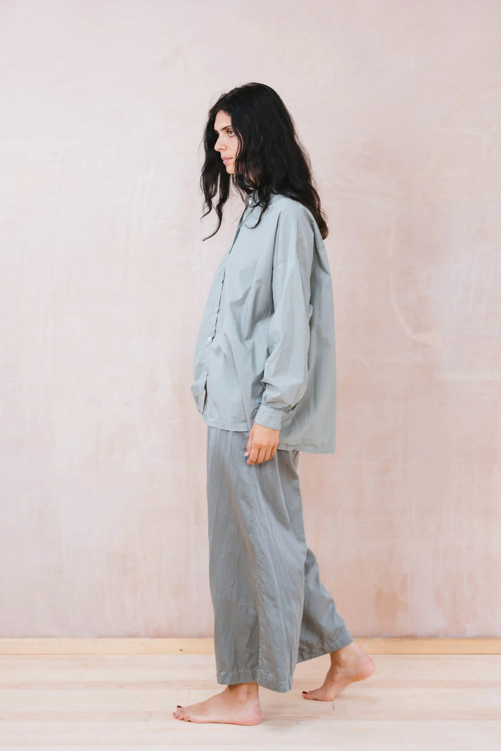button thru shirt cotton poplin