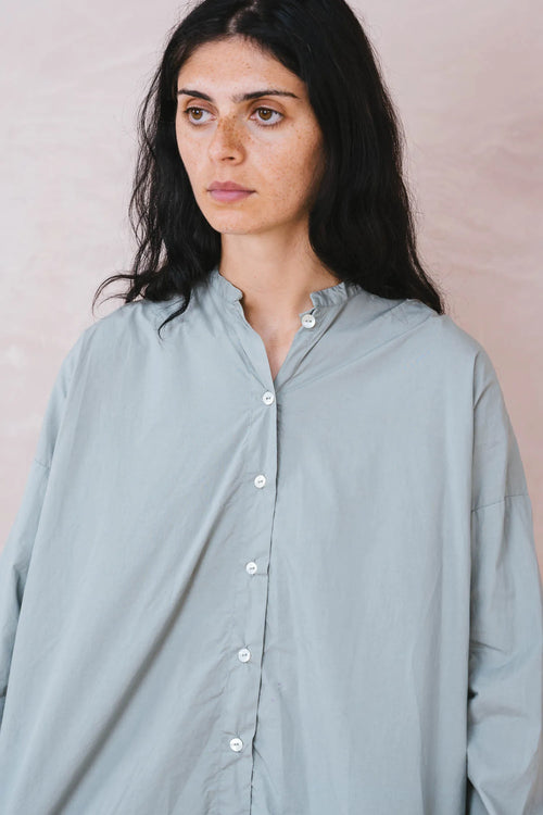 button thru shirt cotton poplin