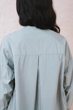 button thru shirt cotton poplin