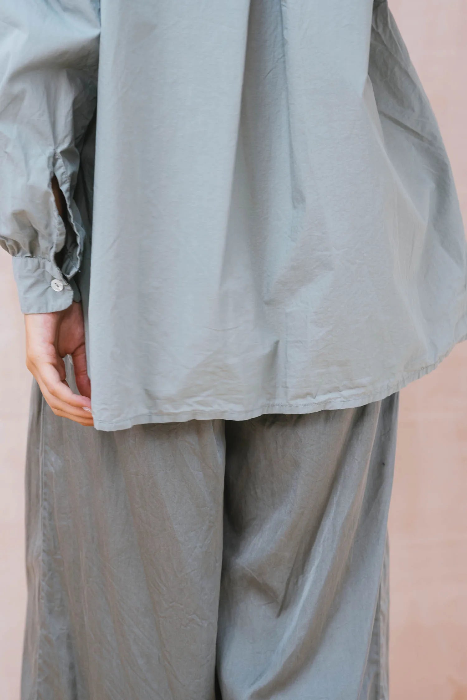 button thru shirt cotton poplin