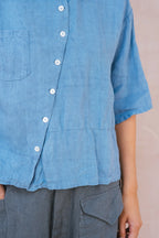 clean patch shirt linen