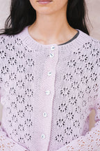nickel cardigan lacey cotton cashmere